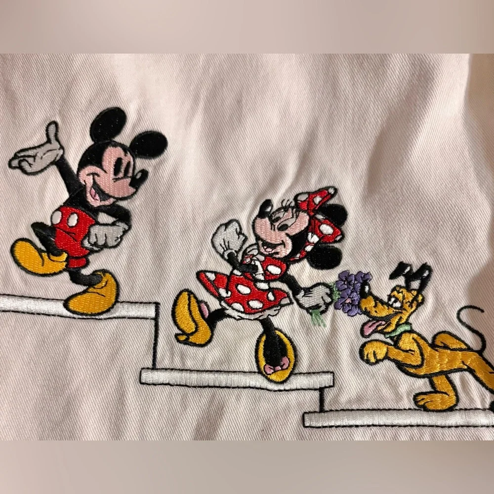 Vintage Mickey Inc Button Up Mickey & Friends Embroidered 90s Men’s Size Large - Picture 4 of 8